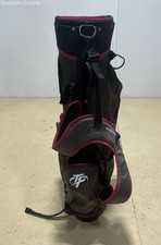 Top Flight 6-Way Divider Golf Stand Bag Black/Red W/ Shoulder/Back Strap