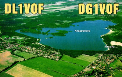 #ad Knappensee Koblenz Germany DL1VOF DG1VOF QSL Radio Postcard $2.49