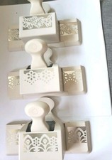 Martha Stewart Crafts Deep Edge Punch Lot of 3 Large Borders Butterfly, Lace