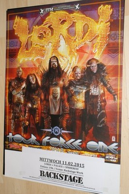 LORDI - Konzert-, Tourplakat, Tourposter 2015 - Backstage München