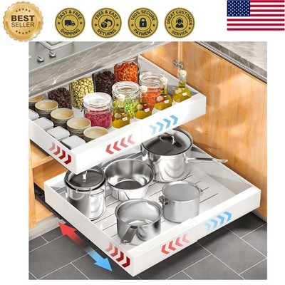 Easy Install Pull Out Drawers - Expandable Design for Efficient Kitchen Cabinets