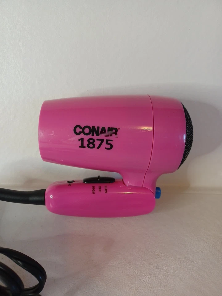 Secador de pelo plegable vintage rosa Conair 1875. Excelente estado. Foto 2 de 4
