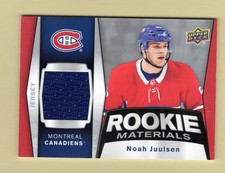 2018-19 Upper Deck Rookie Materials Noah Juulsen Jersey (Canadiens)