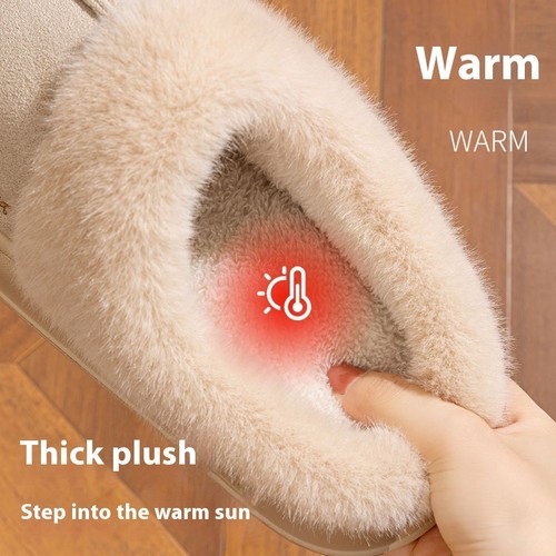 Plush Winter Fluffy Mule Slippers – Ultra Cozy, Soft Non-Slip Indoor House Shoes - Picture 10 of 14