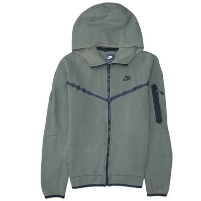 Nike Herren Hoodie grün Full Zip Gr. S Fleece Sportswear