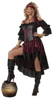California Costumes Sexy Piratin Dirnen Kleid KostüM Rot Damen Erwachsene