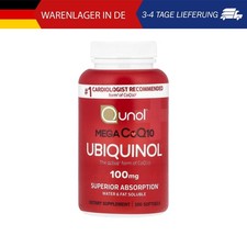 Qunol, Mega CoQ10 Ubiquinol, Ubichinol, 100 mg, 100 Weichkapseln