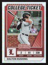 2022 Panini Elite Extra Edition Dalton Rushing College Tickets Optic Holo CTO-25