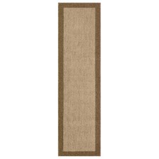2'x7' Washable Madison Boarder Tufted Runner Rug Tan - Threshold