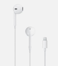 Apple OEM iPhone EarPods Wired Lightning Connector Plug Headphones White EUC