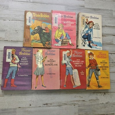 7 Vintage Trixie Belden Books 1960s Hardcover (Former Library Withdrawn) Lot