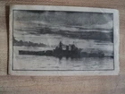 WW II U.S.S. NORTH CAROLINA Thank You Card to Puget Sound Navy Yard for repairs