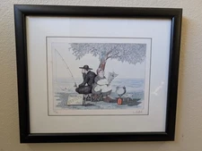 “Fresh Gefilte Fish” Framed Signed Limited Edition Print by Marlene Burns