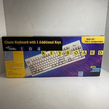 Mouse Systems Classic 104 Keyboard New Open Box IBM AT PS/2 DOS W95