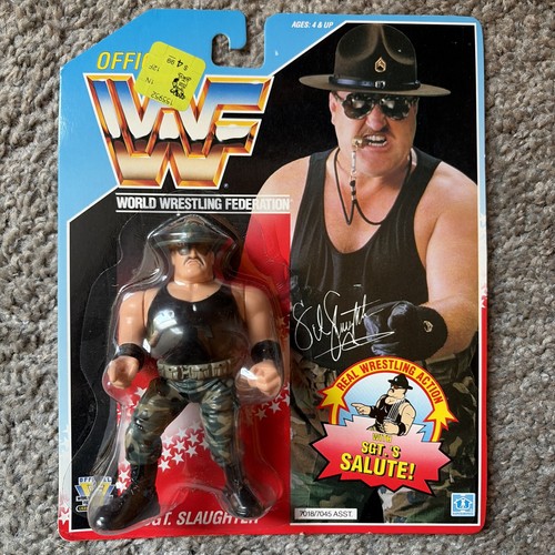 1991 WWF Hasbro Series 3 Sgt. Slaughter action fig...