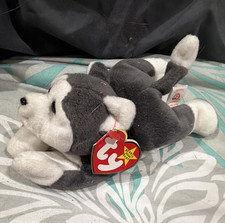 Ty Beanie Babies Nanook Husky Dog Plush Bean Bag Toy 1996 Vintage Retired