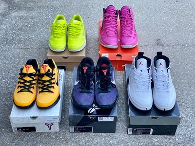 Lot of 5 Nike Basketball Rare Sneakers, Kobe, Air Jordan Size 12, 12.5, 13 DS