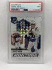Drake Maye 2025 Panini Mosaic - Montage #1 White Mosaic Prizm /25