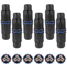 6Pcs IP68 Waterproof Junction Box, Outdoor Electrical Cable Connector for 3.5-1