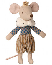 NEW Maileg Big Brother Prince Mouse Miniature Doll Dollhouse Mice Royal Dolls
