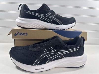 Asics GEL-Contend 9 Running Shoes Black White Cushioned Womens 9.5 No Laces