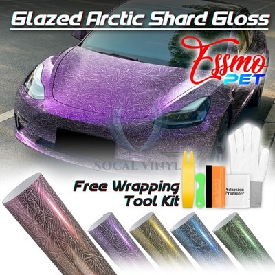 ESSMO PET Glazed Arctic Shard Gloss Car Vinyl Vehicle Wrap Decal Sticker Sheet