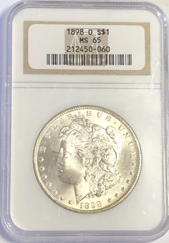 1898 O MORGAN "NGC MS65" - STUNNING CRISP WHITE & MIRRORS & HIGH POINTS💥😍✅