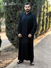 Aljazi Moroccan Thobe for Men with hat, High Quality, Modern FAST SHIPPING