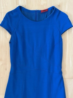 Blaues Kleid Etuikleid von HUGO Boss, Gr. 38-40, neuwertig 
