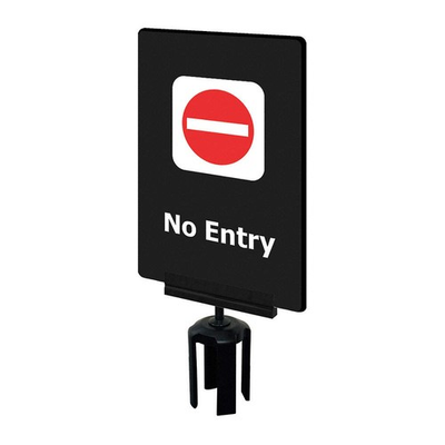 #ad #ad TENSABARRIER Acrylic SignBlackNo Entry 3YHE3 $85.04