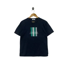 Vintage MK MICHEL KLEIN Homme Plus Box Logo Tee Shirt Top Striper Runway