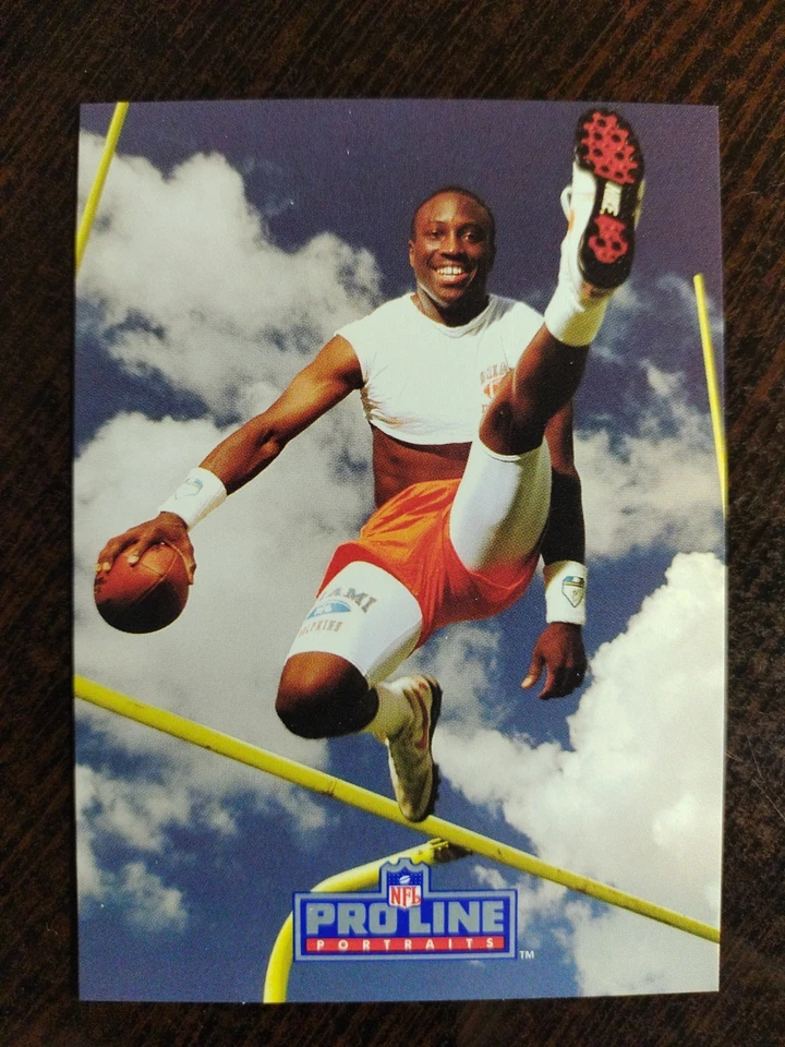 1991 Pro Line Portraits - Roby, Oliver, Hill, Ferrell Edmunds - Miami Dolphins - Image 4 of 4