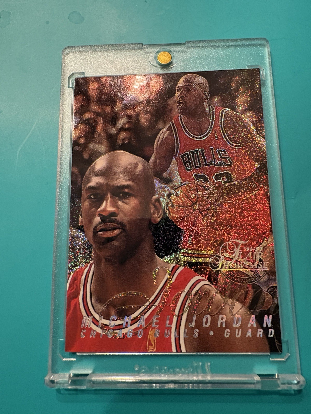 Michael Jordan 1996-97 Flair Showcase #23 Row 0 Excellent Condition video inc.