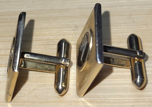 Gemelli SWANK Goldtone Initial A alti 3/4" buone condizioni  - Foto 4 di 6
