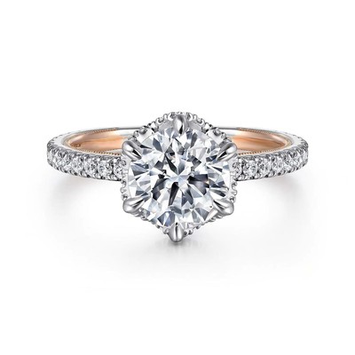 IGI GIA-zertifizierter im Labor gezüchteter Diamantring rund 2,00 Karat 14K...