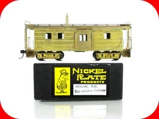 HO Scale BRASS ***MILWAUKEE ROAD*** Bay Window Caboose --- Nickel Plate Products