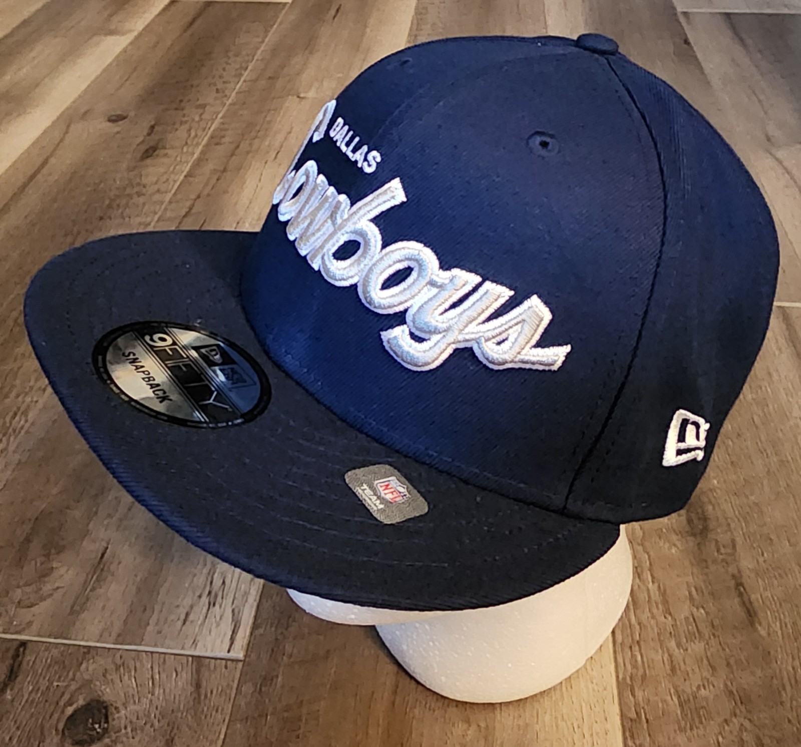 Dallas Cowboys New Era EG Script 9FIFTY Snapback Hat, Authentic