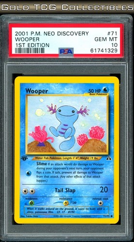 Wooper (1st Edition) graded PSA 10 for sale on eBay
