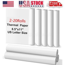 2-20 Rolls Thermal Paper 8.5"x11" US Letter Wholesale Compatible with M08F M832