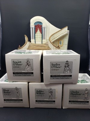 Gone with the Wind Miniature Collection Dave Grossman Twelve Oaks w/ Figurines
