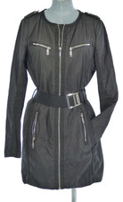 Philosophy Blues Original  Coat Utility Style Black Belted Zip UK 10