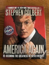 Vintage 2012 Stephen Colbert America Again Greatness We Never Hardcover Book