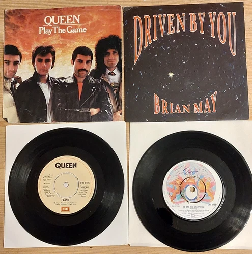 JOB LOT  No 13 OF 4 VINYL 45 RPM  RECORDS BY QUEEN IN VERY GOOD CONDITION .