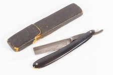 Antique Straight Razor Improved EAGLE RAZOR Engraved Bald Eagle Blade READ