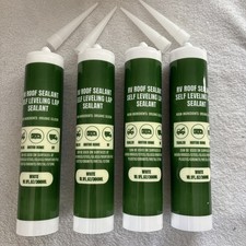 4 Pack Camper Roof Self Leveling Sealant RV Rubber Roof Caulk White