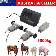 5000kg Livestock Weighing Scale Kit Cattle Hogs Sheep Goats Pigs Weight Sensors