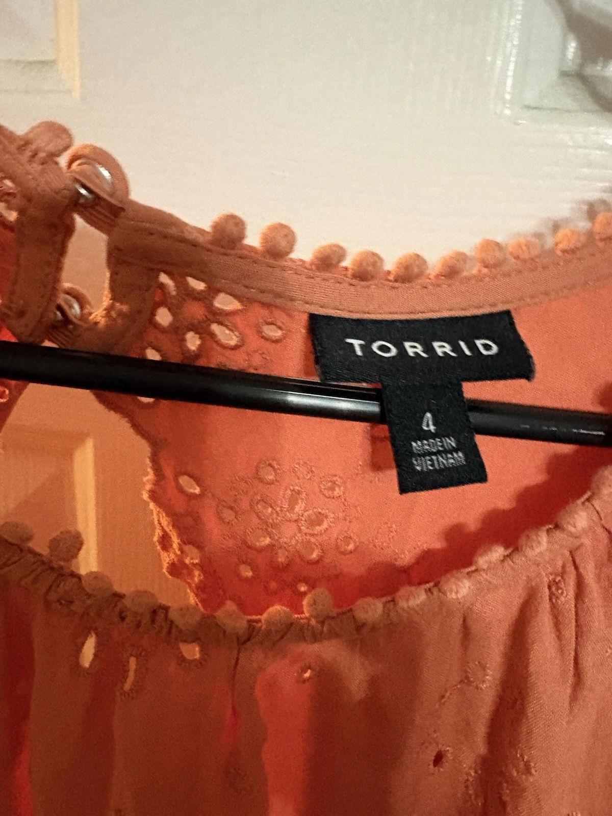Torrid Short Sleeve Rust Color Shirt Size 4 4X - product detail image 3