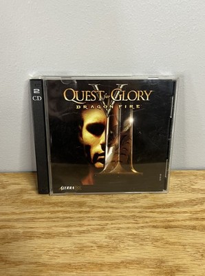 Quest for Glory V Dragon Fire PC Game 1998 Sierra 2 discs Tested & Working