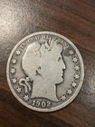 1902 Barber Half Dollar Circulated Silver US Coin 50C Philadelphia