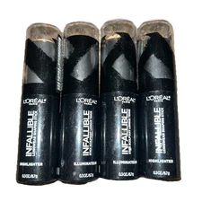 L'Oreal Paris Infallible Longwear Shaping Stick Highlighter 42 Gold is Cold -4pk